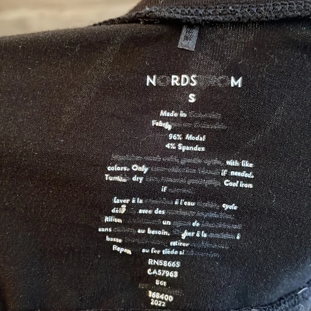 Nordstrom Black Thin Stretchy Loungewear Bralette - Picture 4 of 4